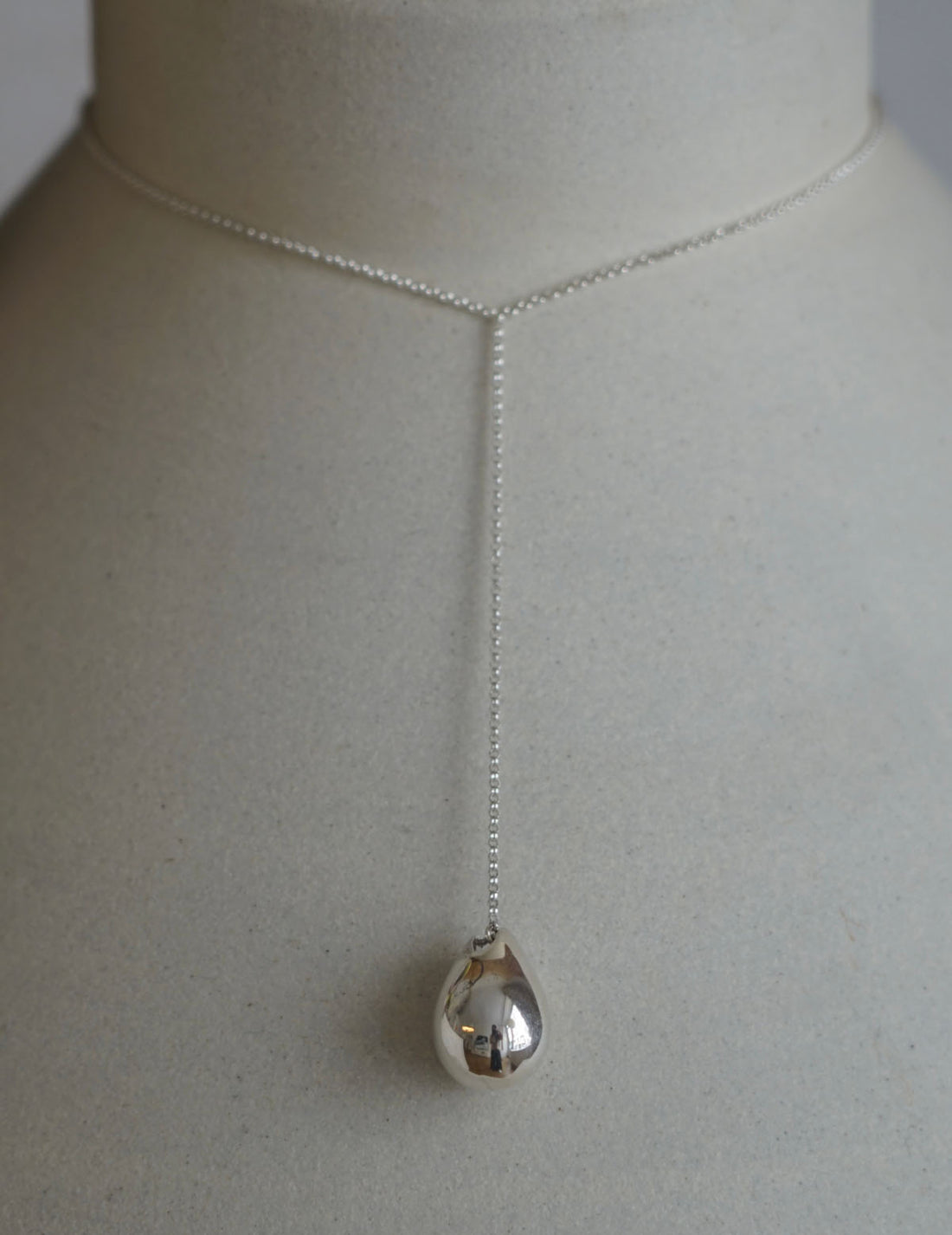 Drop Line Necklace L・Silver