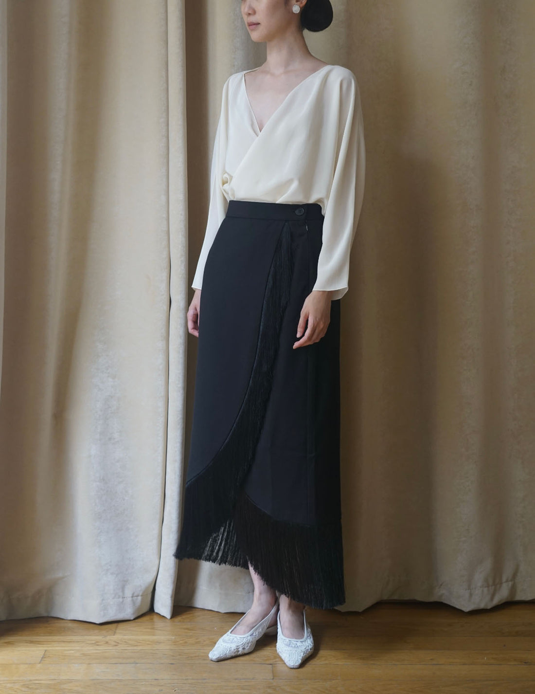 Milk Skirt “Bakhroma”・Black