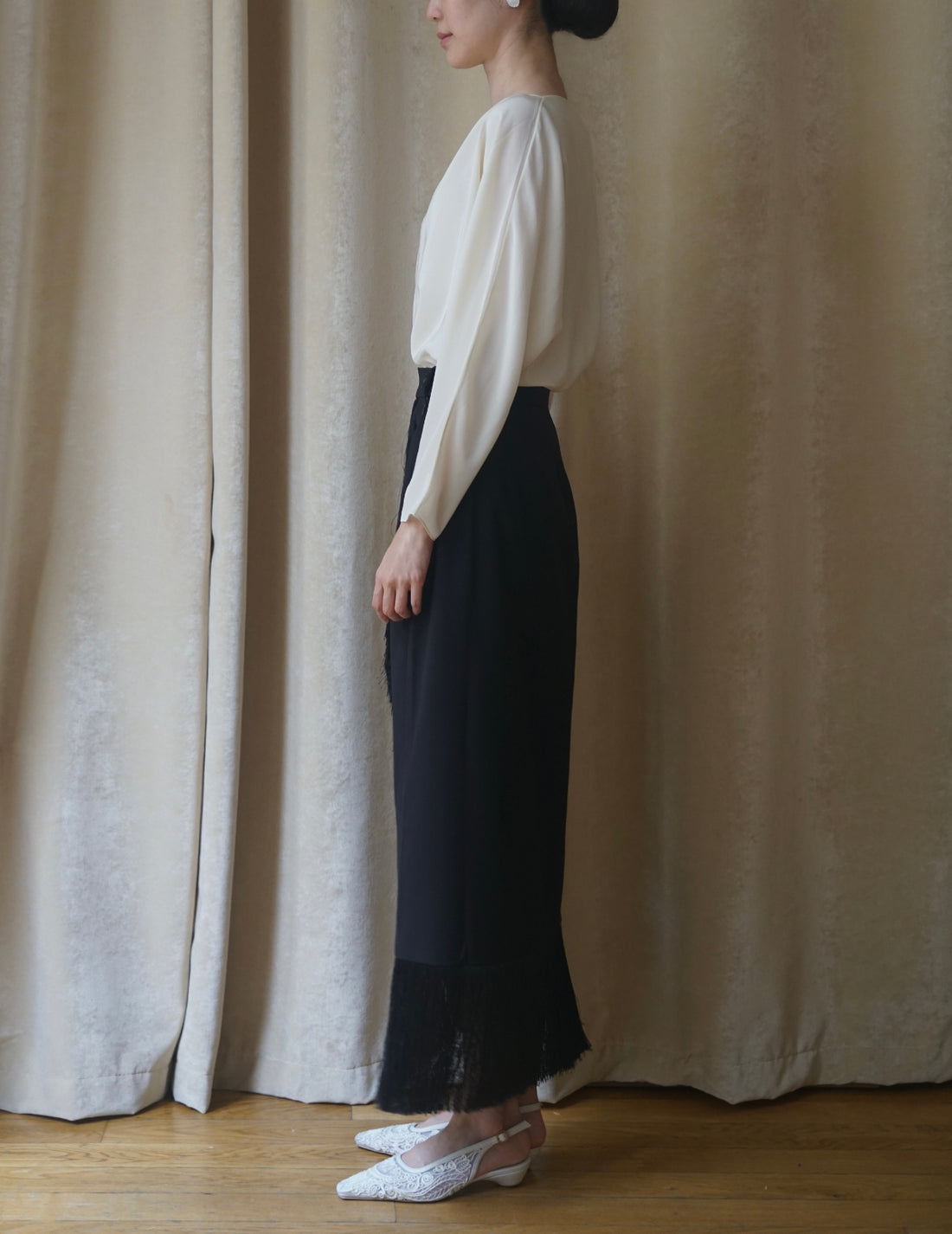 Milk Skirt “Bakhroma”・Black