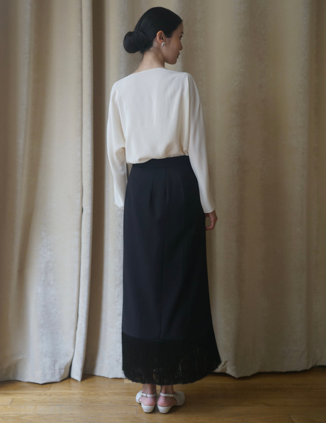 Milk Skirt “Bakhroma”・Black