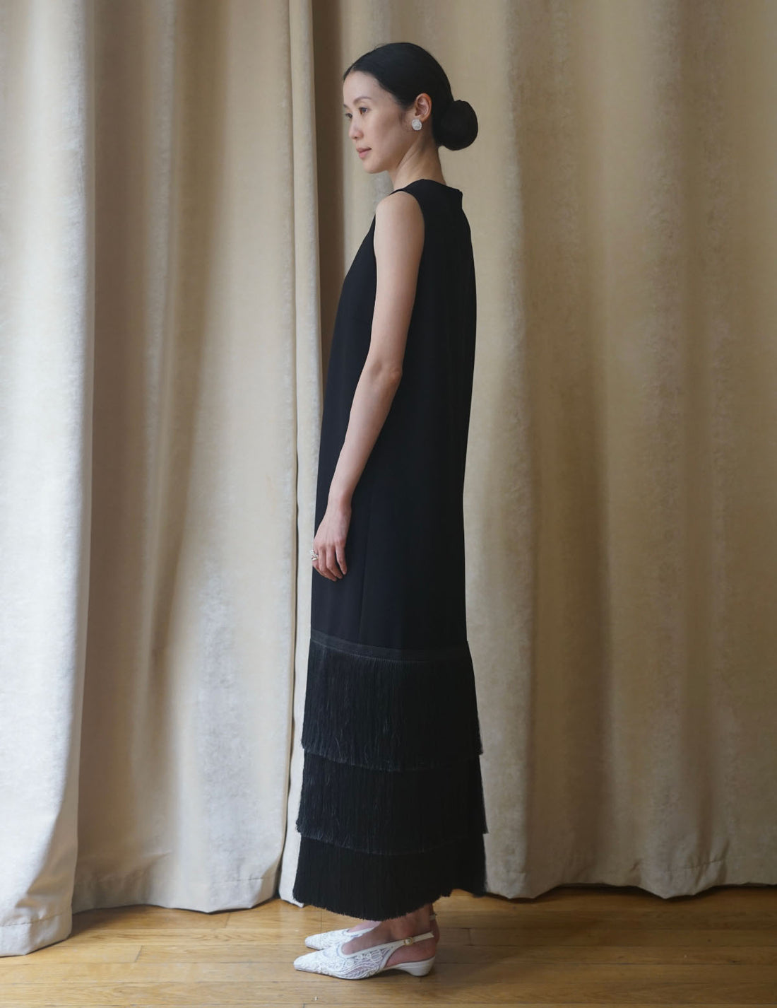 BAKHROMA Black Fringe Dress