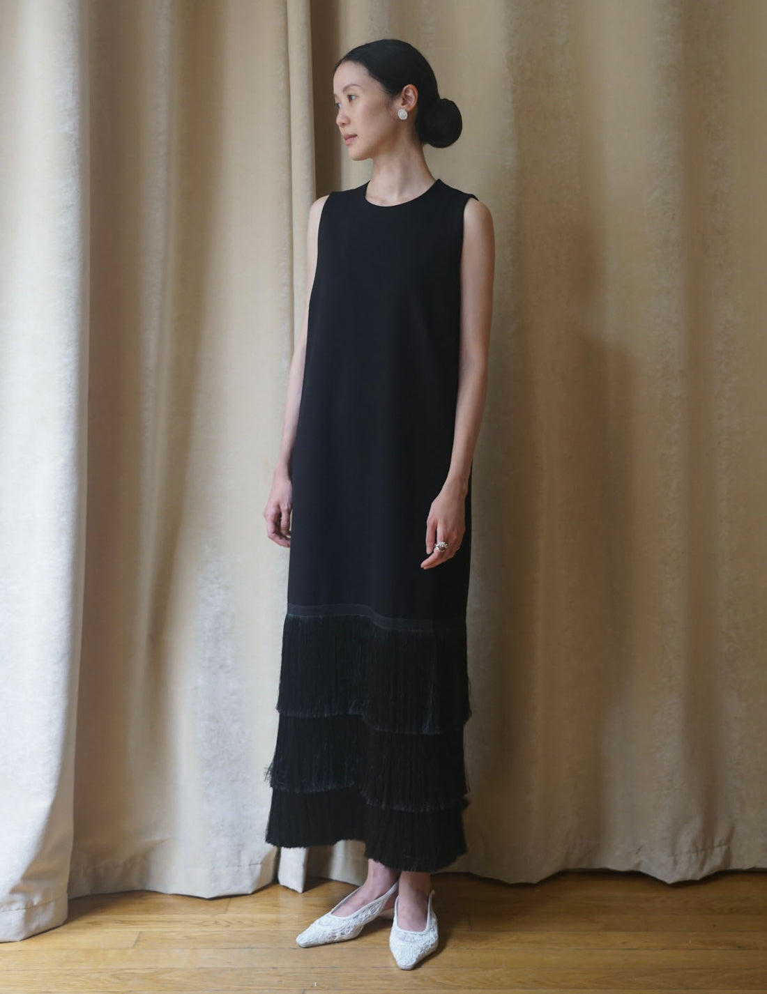 BAKHROMA Black Fringe Dress