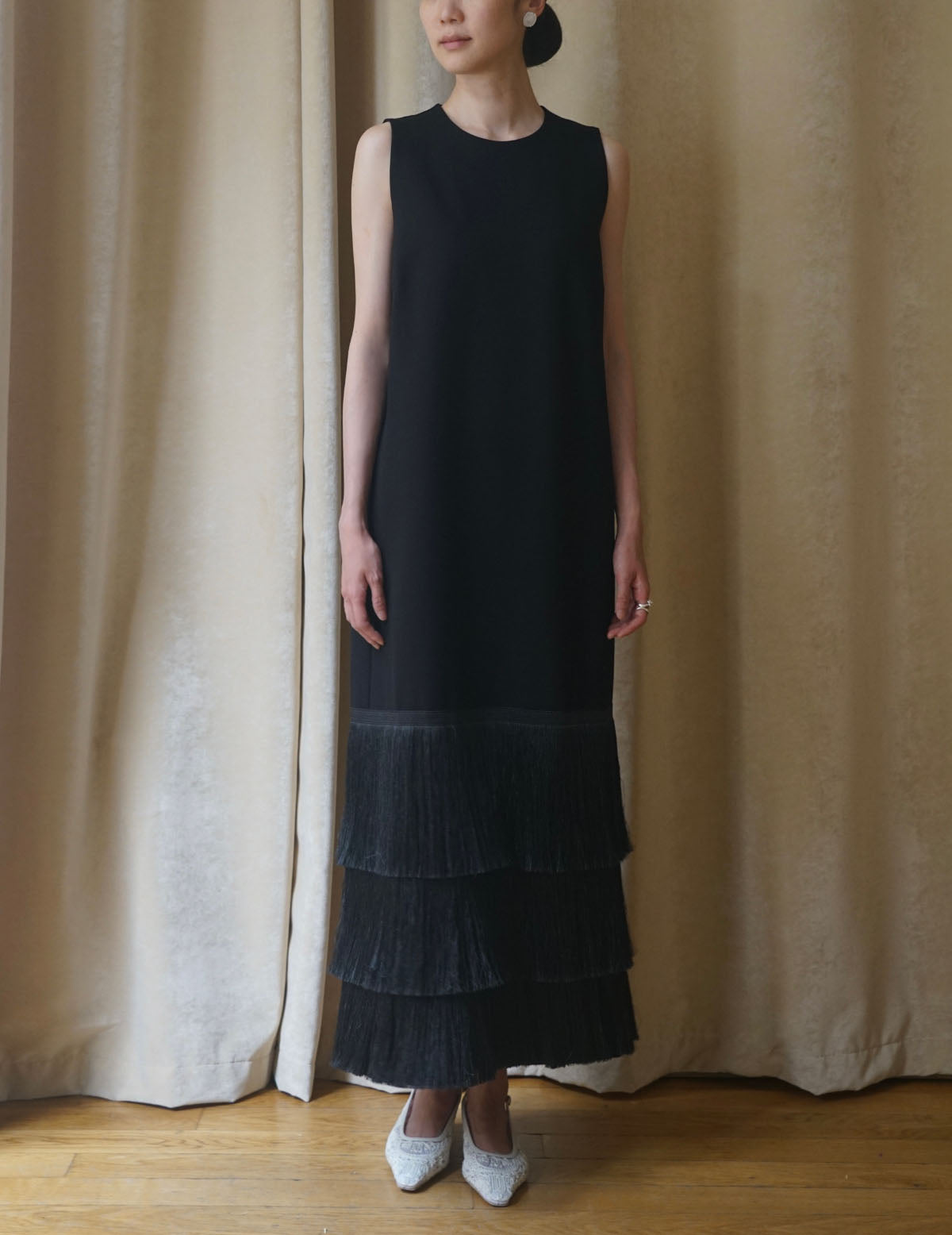 BAKHROMA Black Fringe Dress