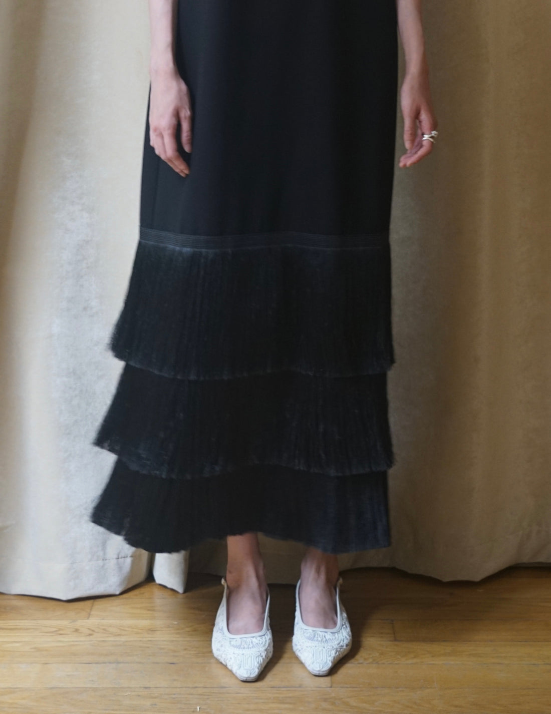 BAKHROMA Black Fringe Dress