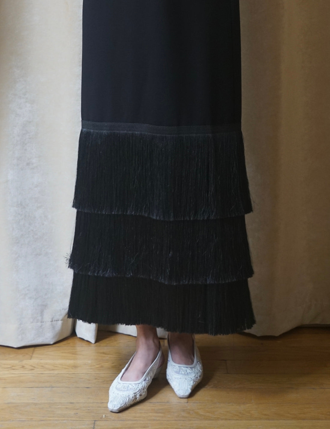 BAKHROMA Black Fringe Dress