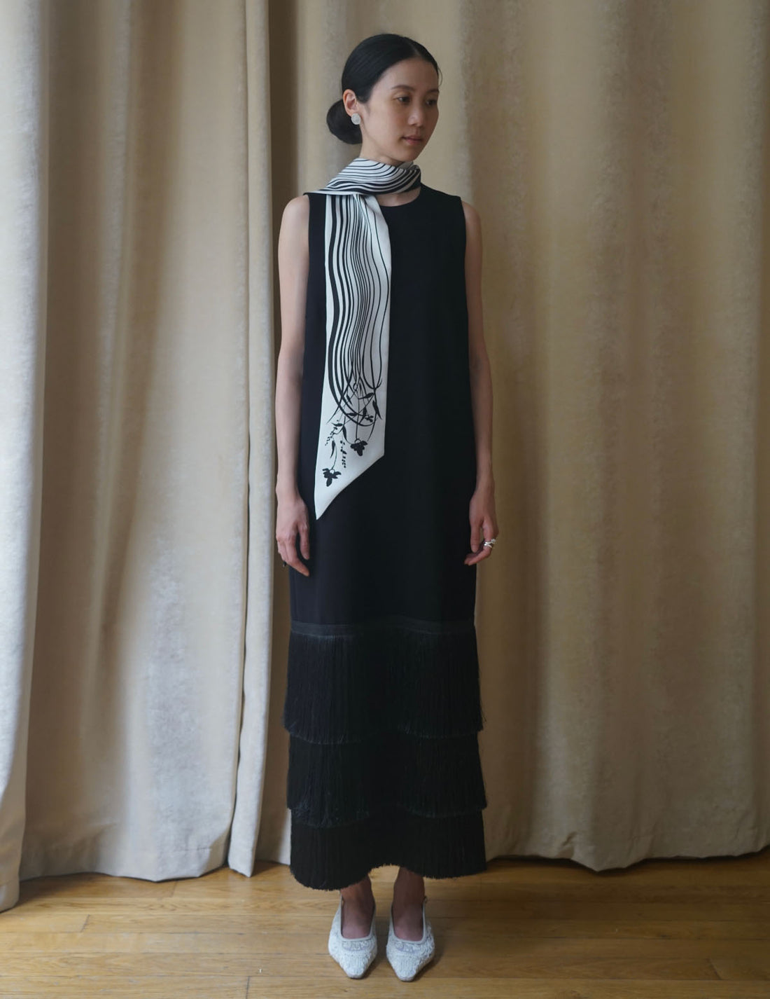 BAKHROMA Black Fringe Dress