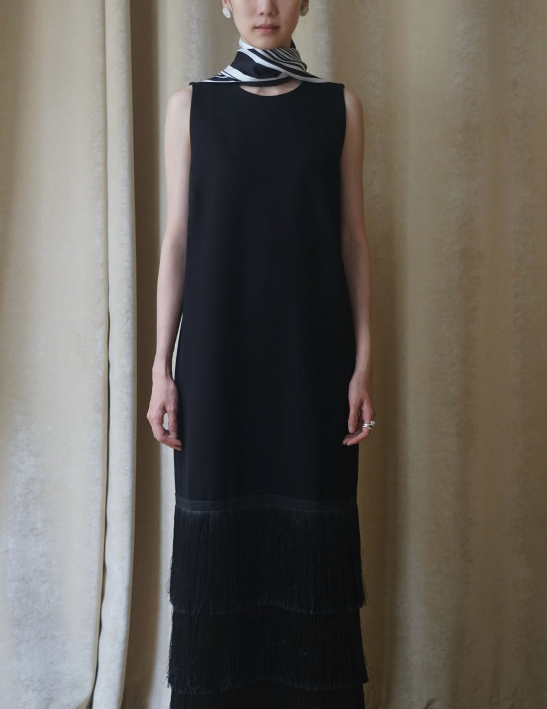 BAKHROMA Black Fringe Dress