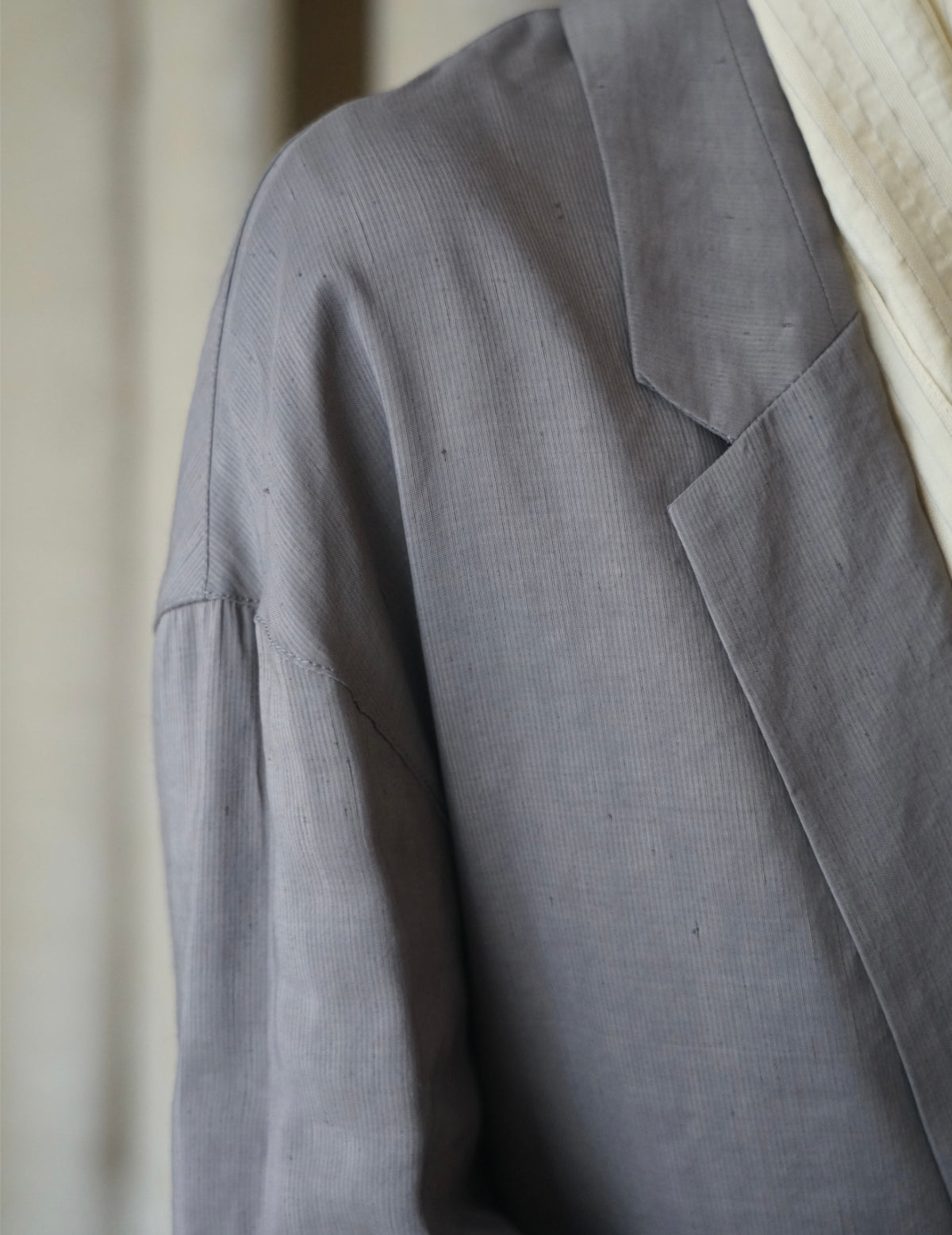 She 亞麻混紡西裝外套・ 薰衣草紫