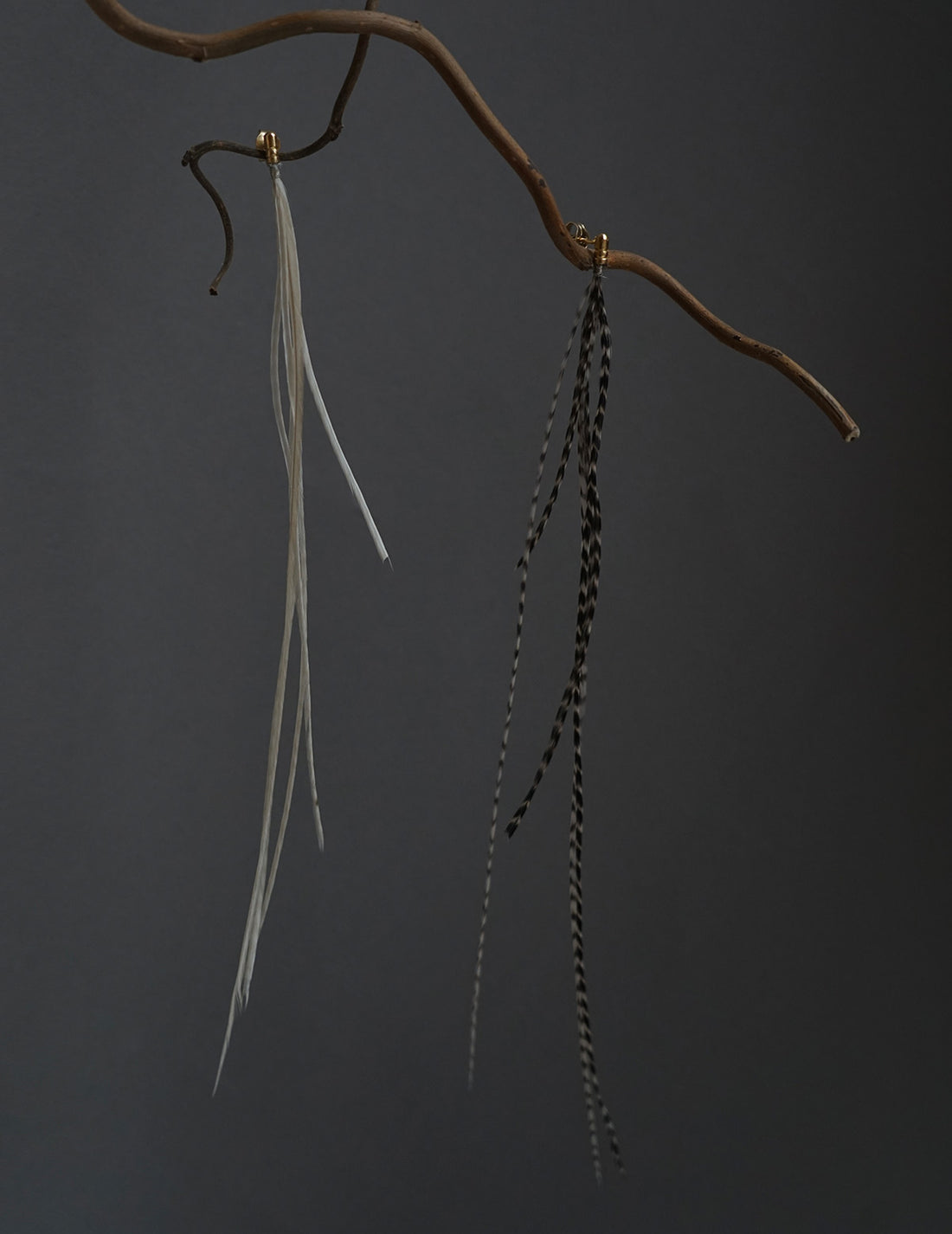 Feather Earring・Grizzly