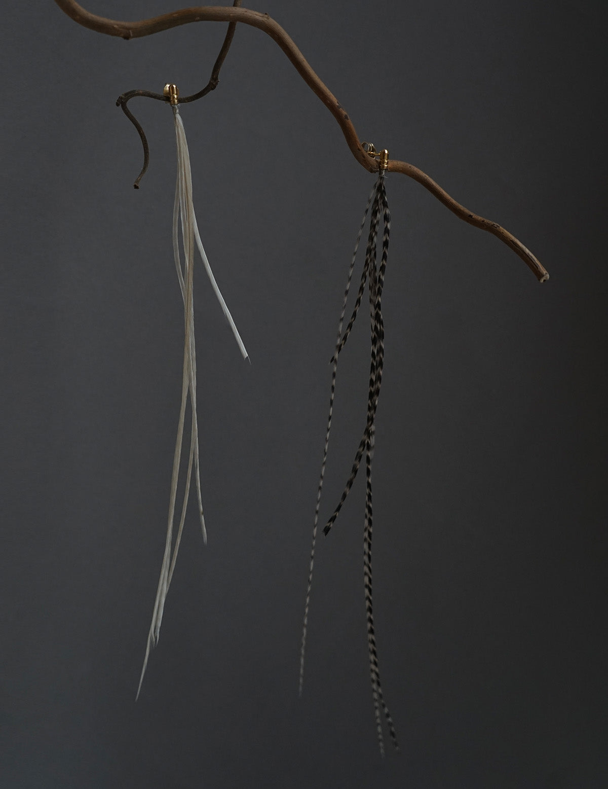 Feather Earring・Grizzly