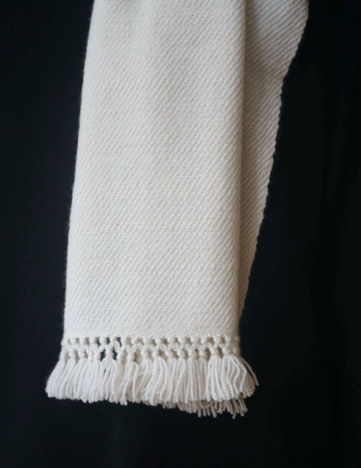 Classic Pure Cashmere Scarf・Cream