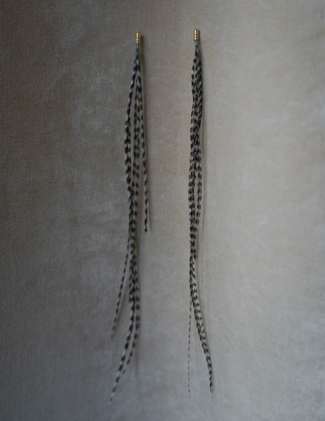 Feather Earring・Grizzly