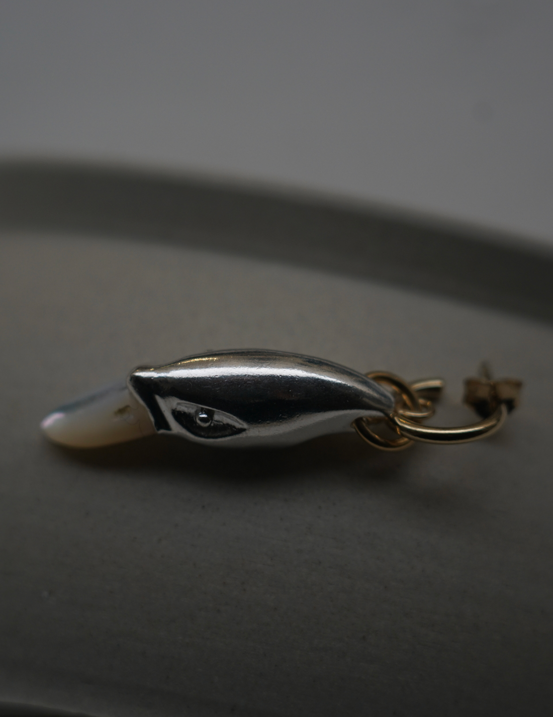 Pre-Order｜Silver Swan Earring
