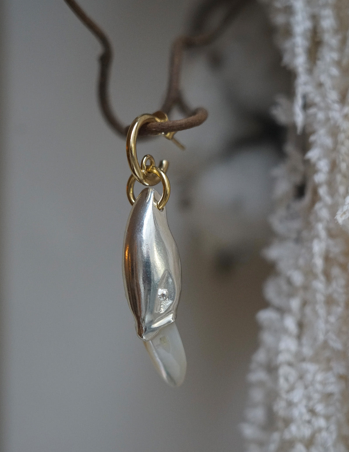 Pre-Order｜Silver Swan Earring