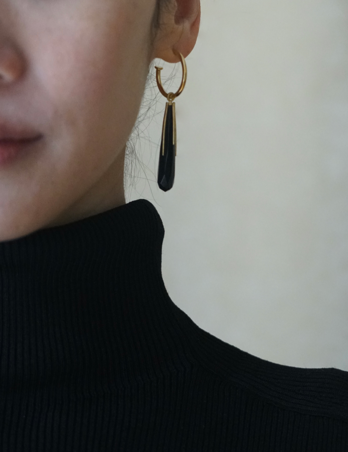 Ribbed Mockneck Knit Top