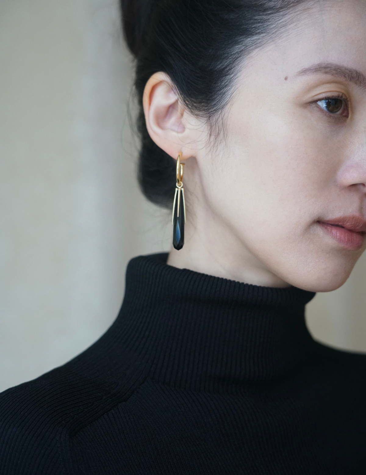 Ribbed Mockneck Knit Top