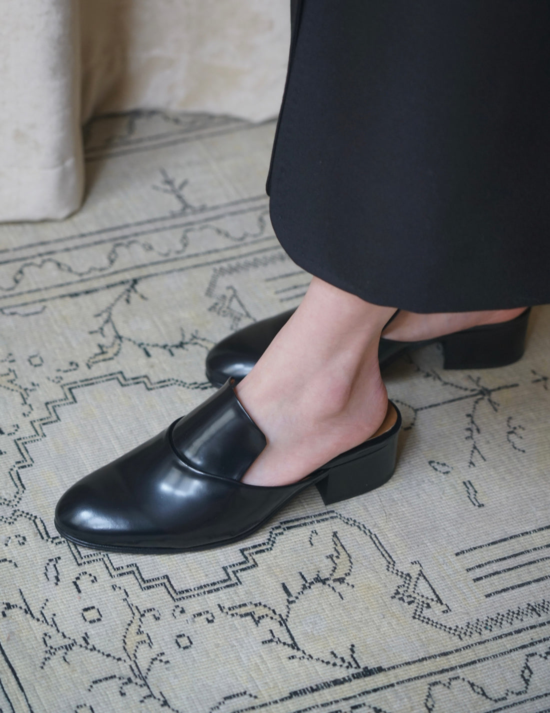 Fatima 穆勒鞋・黑色