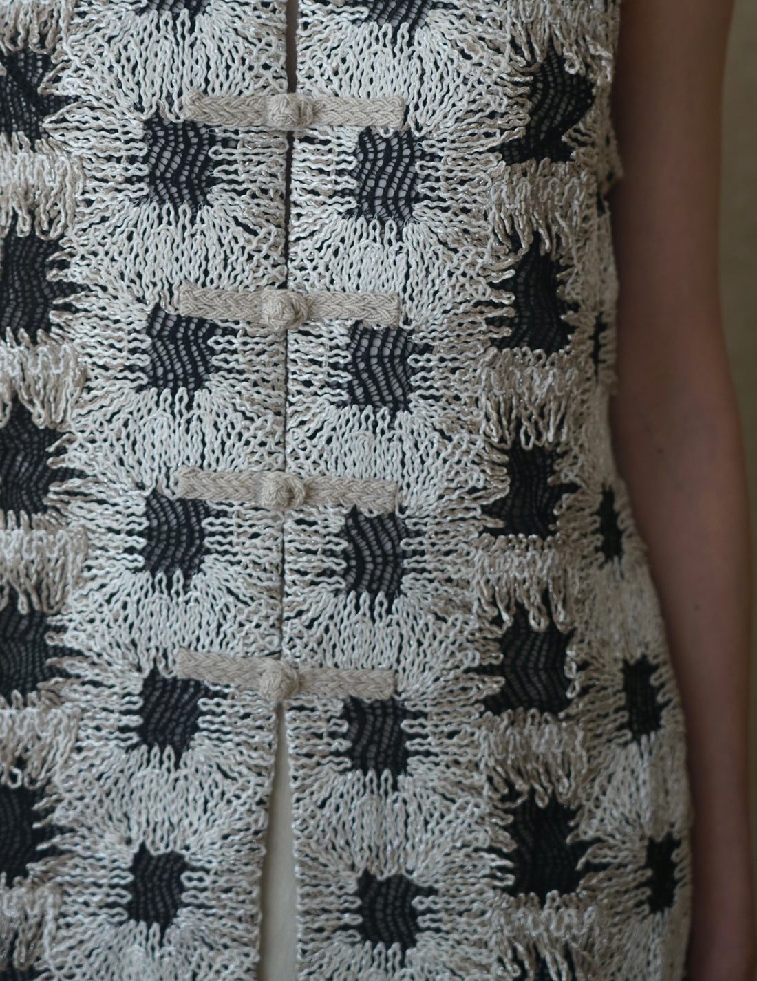 Pre-order｜Patchwork Knit Long Vest