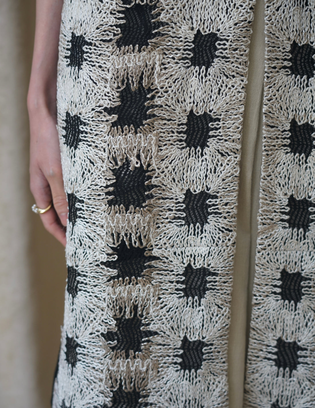 Pre-order｜Patchwork Knit Long Vest
