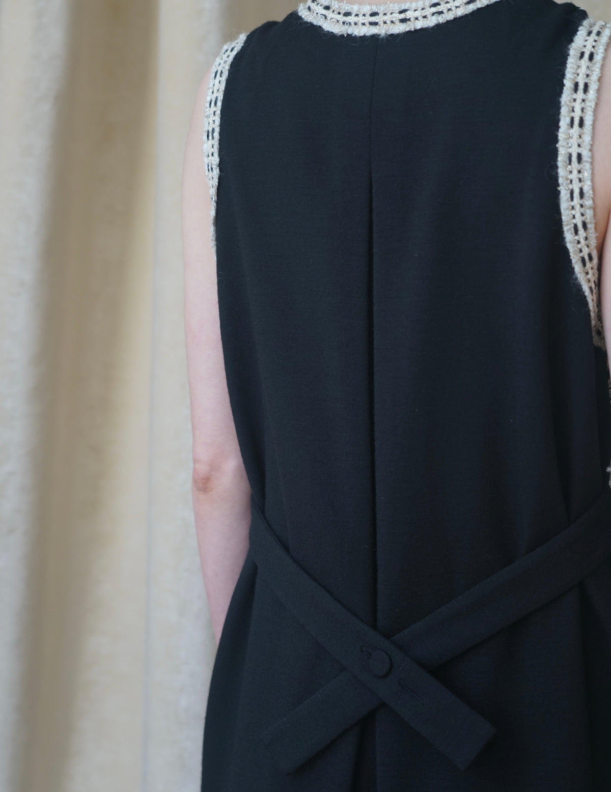 Pre-order｜Patchwork Knit Long Vest