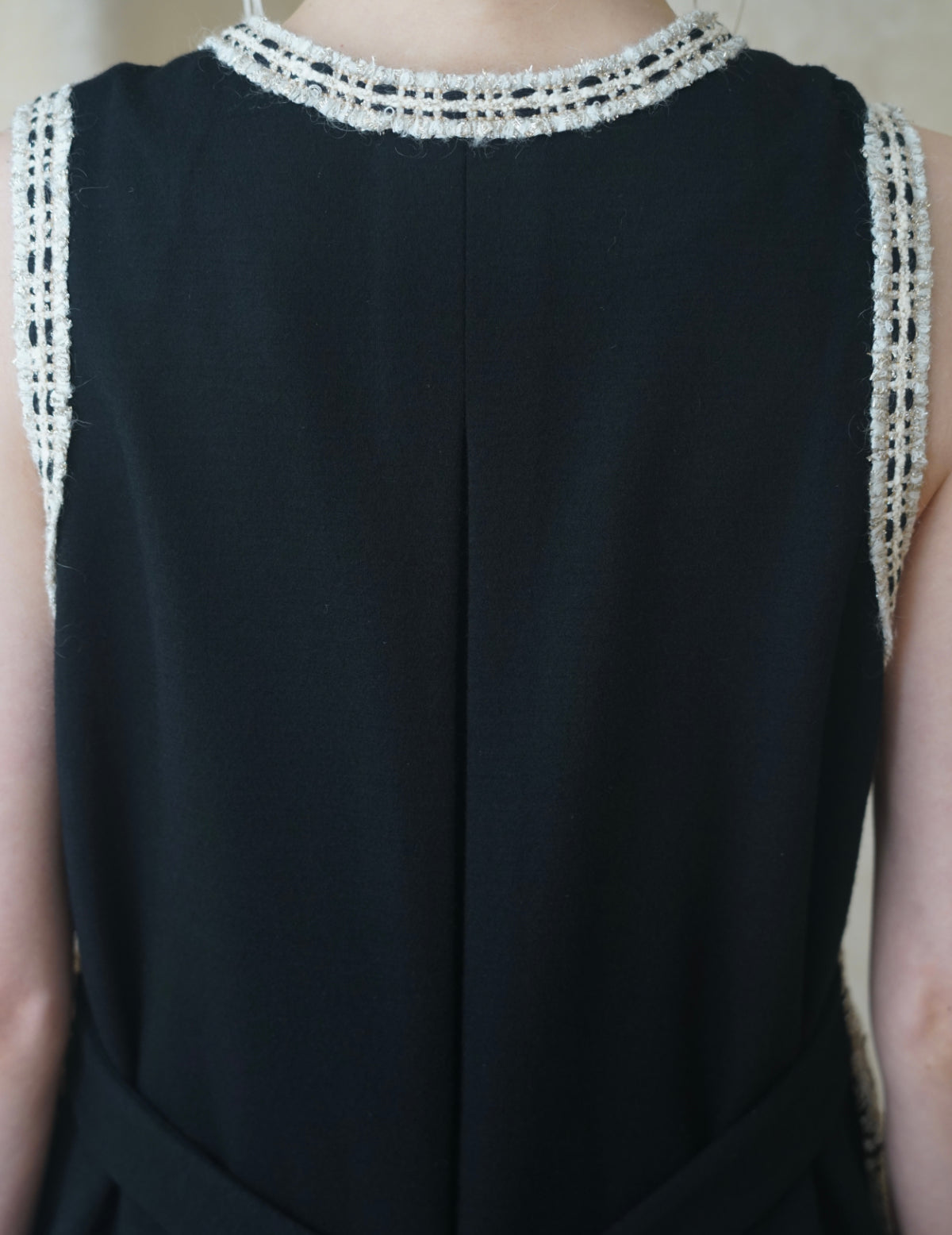 Pre-order｜Patchwork Knit Long Vest