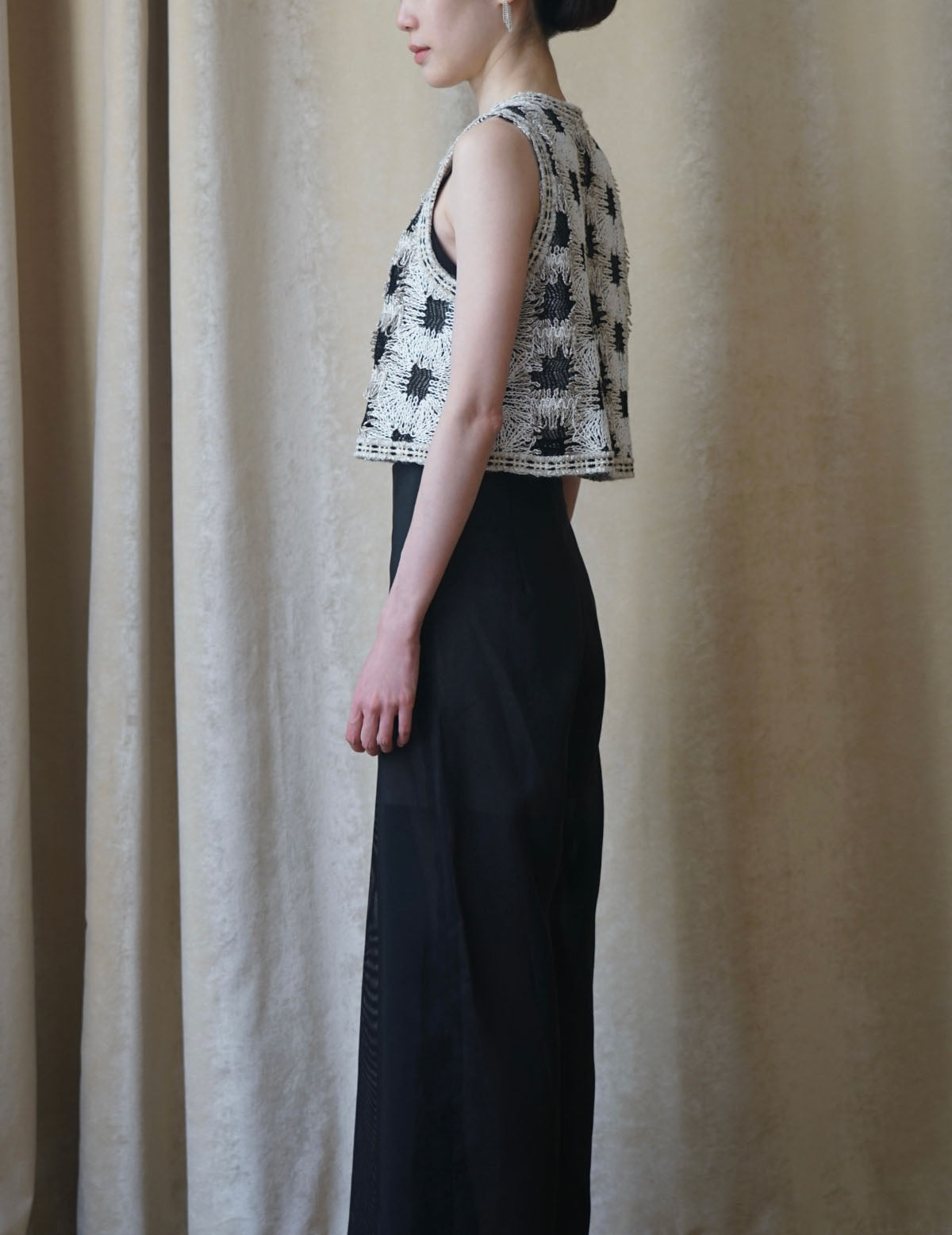Pre-order｜Plaid Woven Crop Top