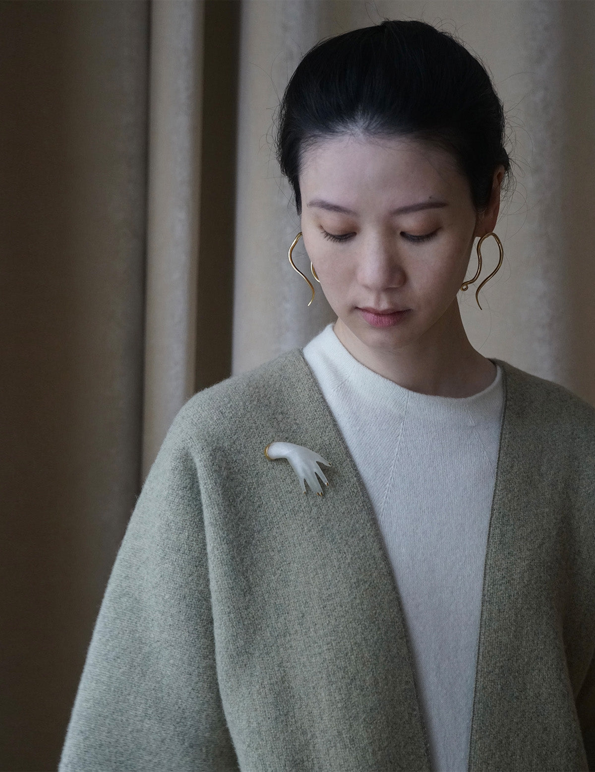 Renaissance Hand Brooch