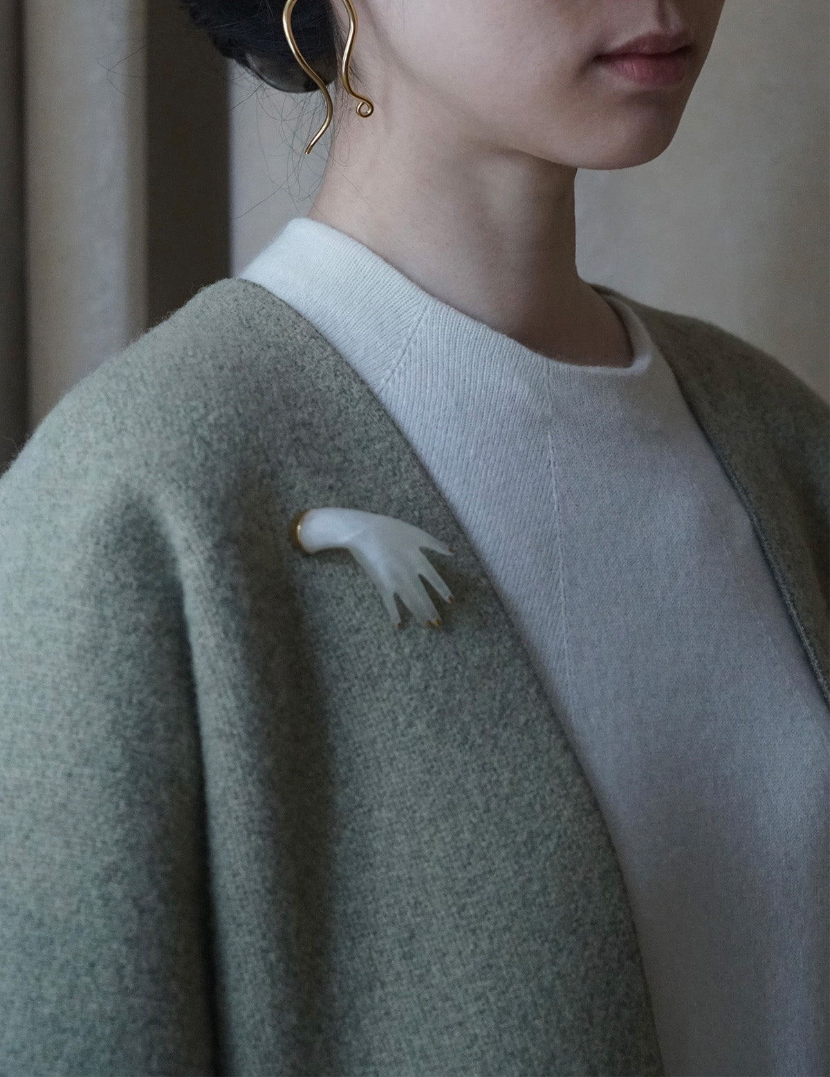 Renaissance Hand Brooch