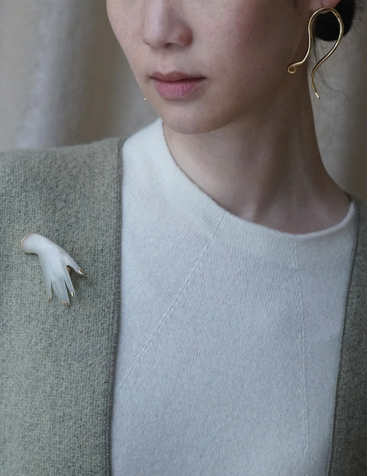 Renaissance Hand Brooch