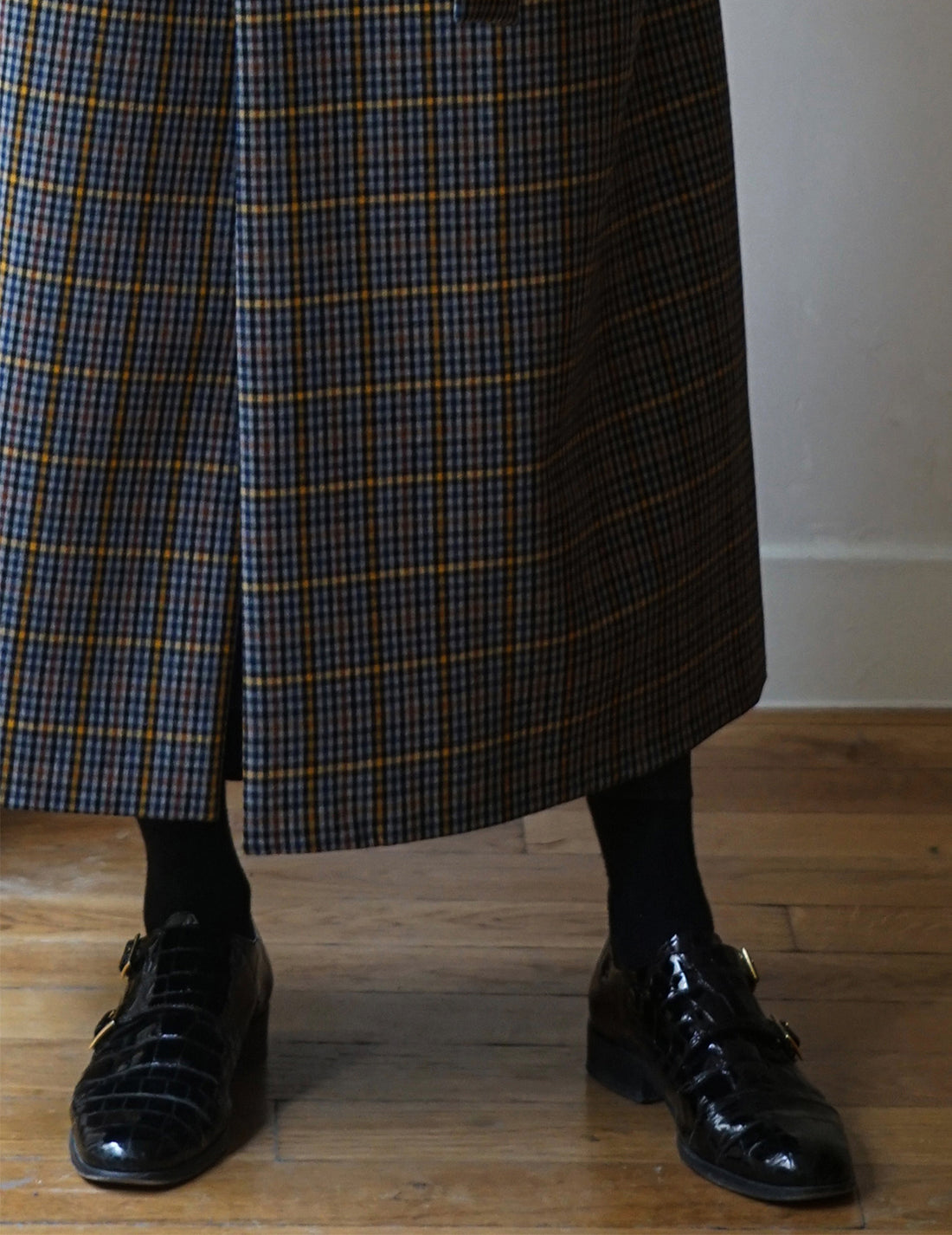 Mr. Thomas漆皮雙扣皮鞋・黑