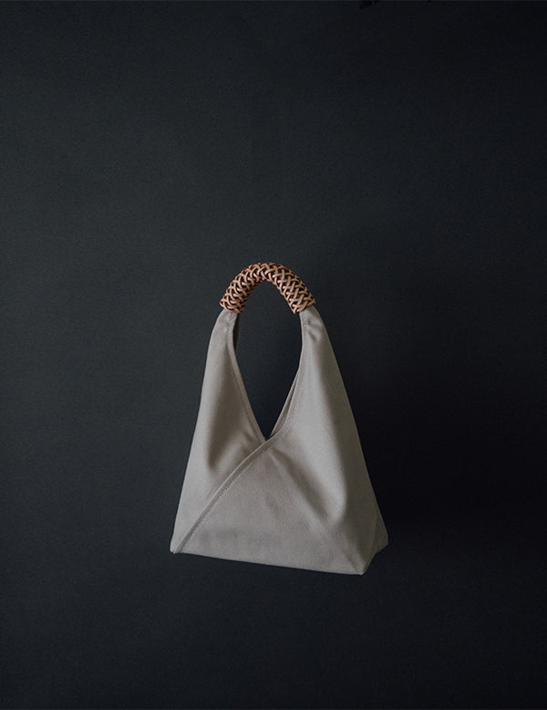 Woven Triangle Bag Ivory・S