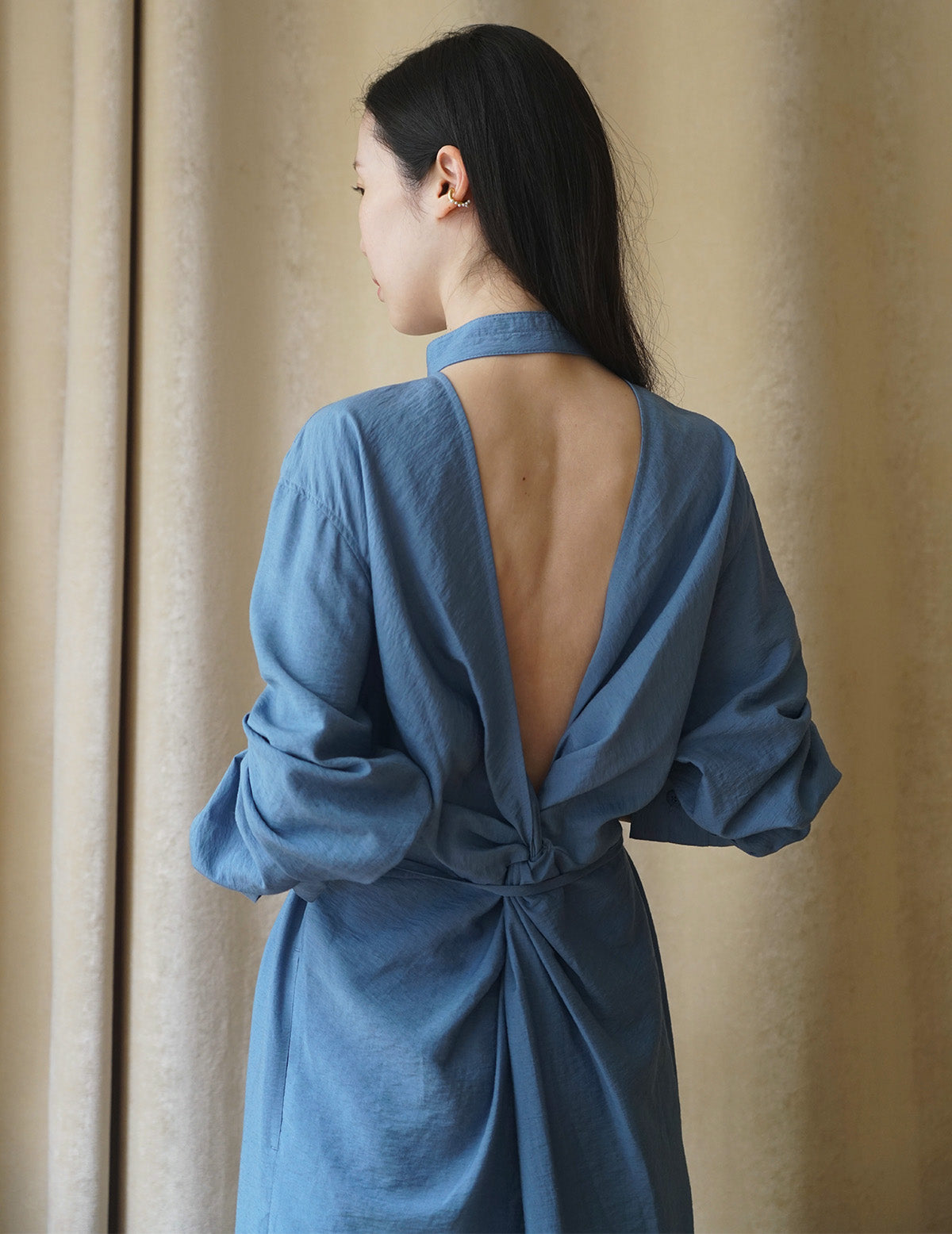 Backless Tied Long Dress