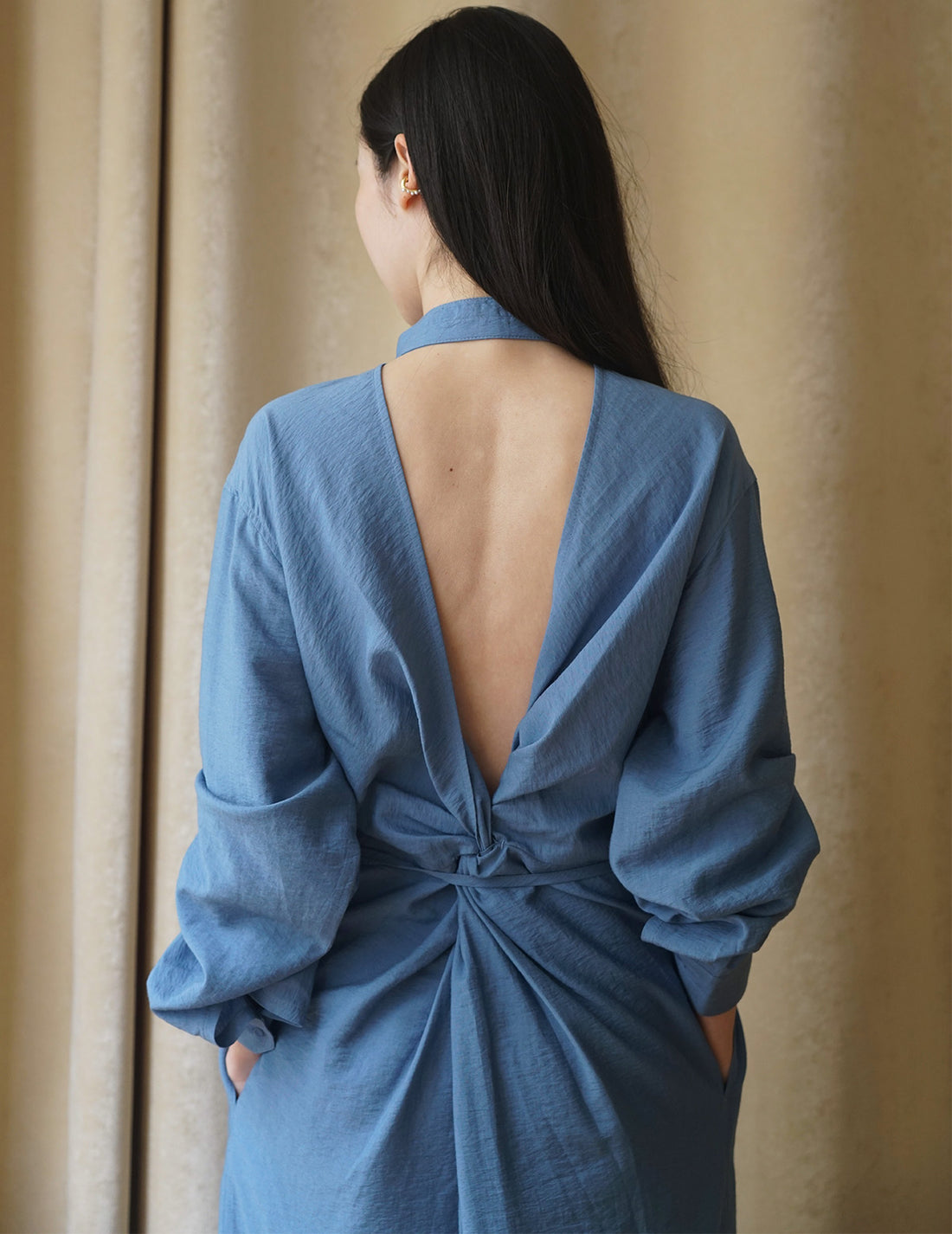 Backless Tied Long Dress