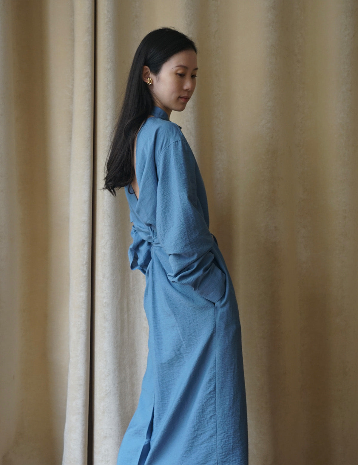 Backless Tied Long Dress