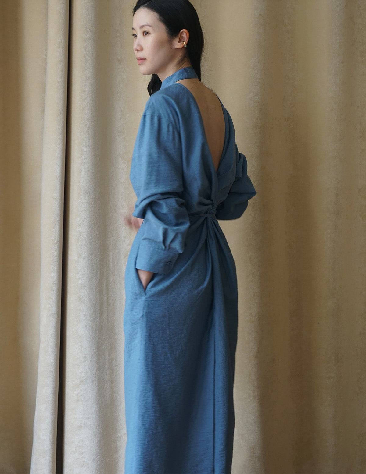 Backless Tied Long Dress