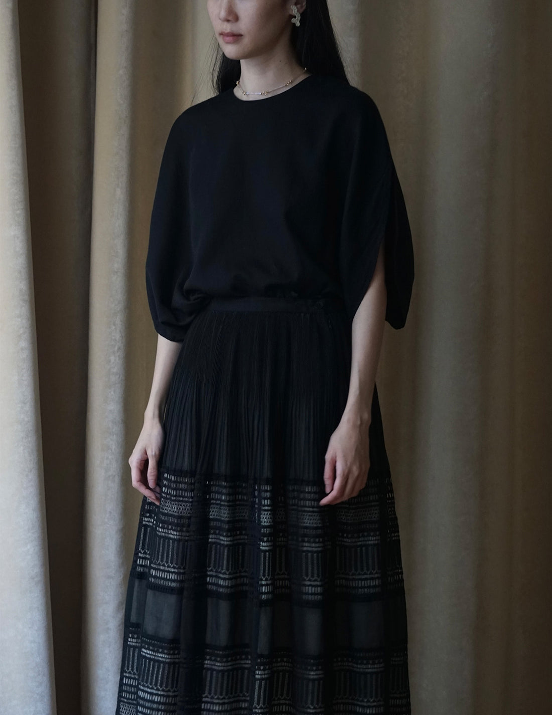 Streak Lace Skirt