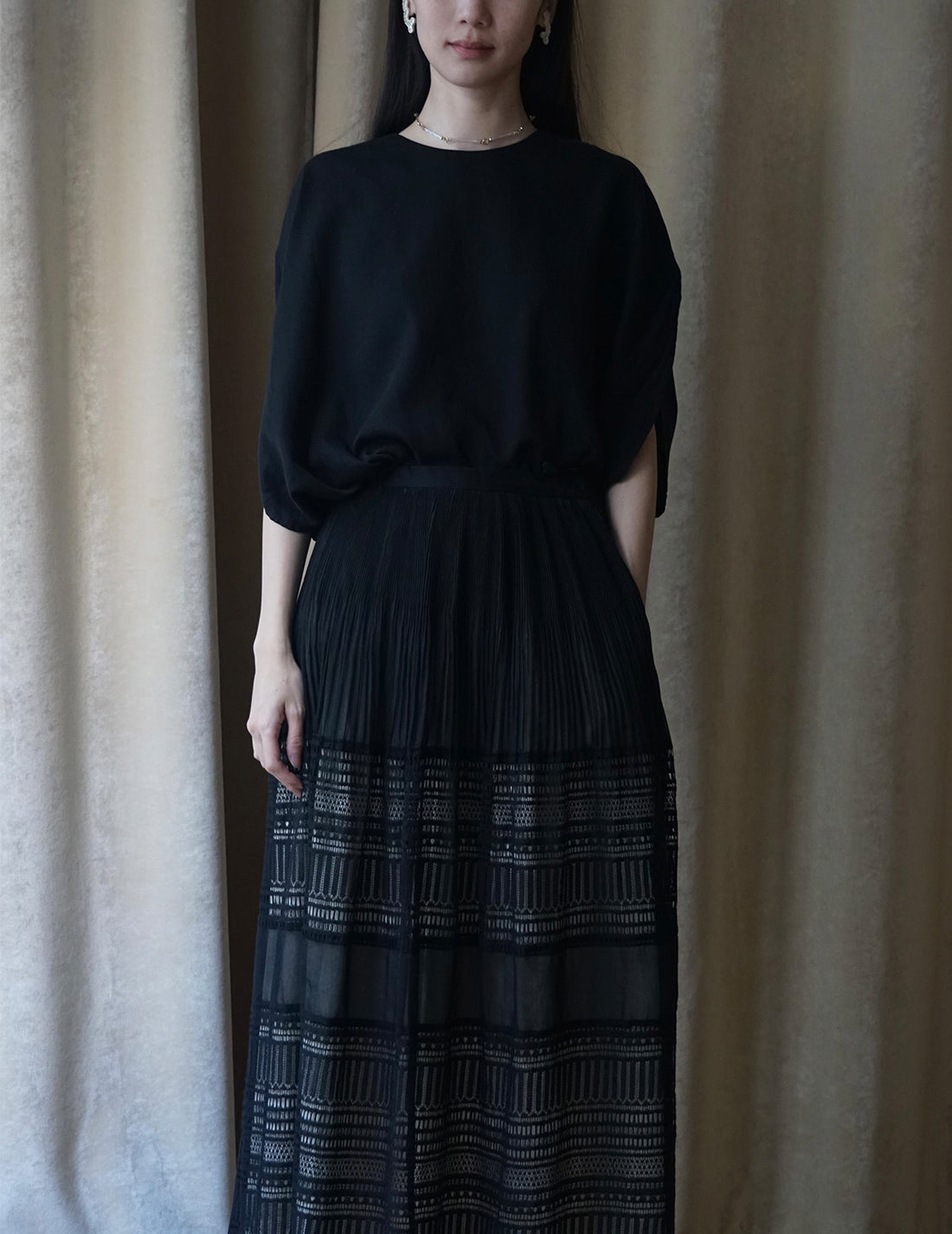 Streak Lace Skirt