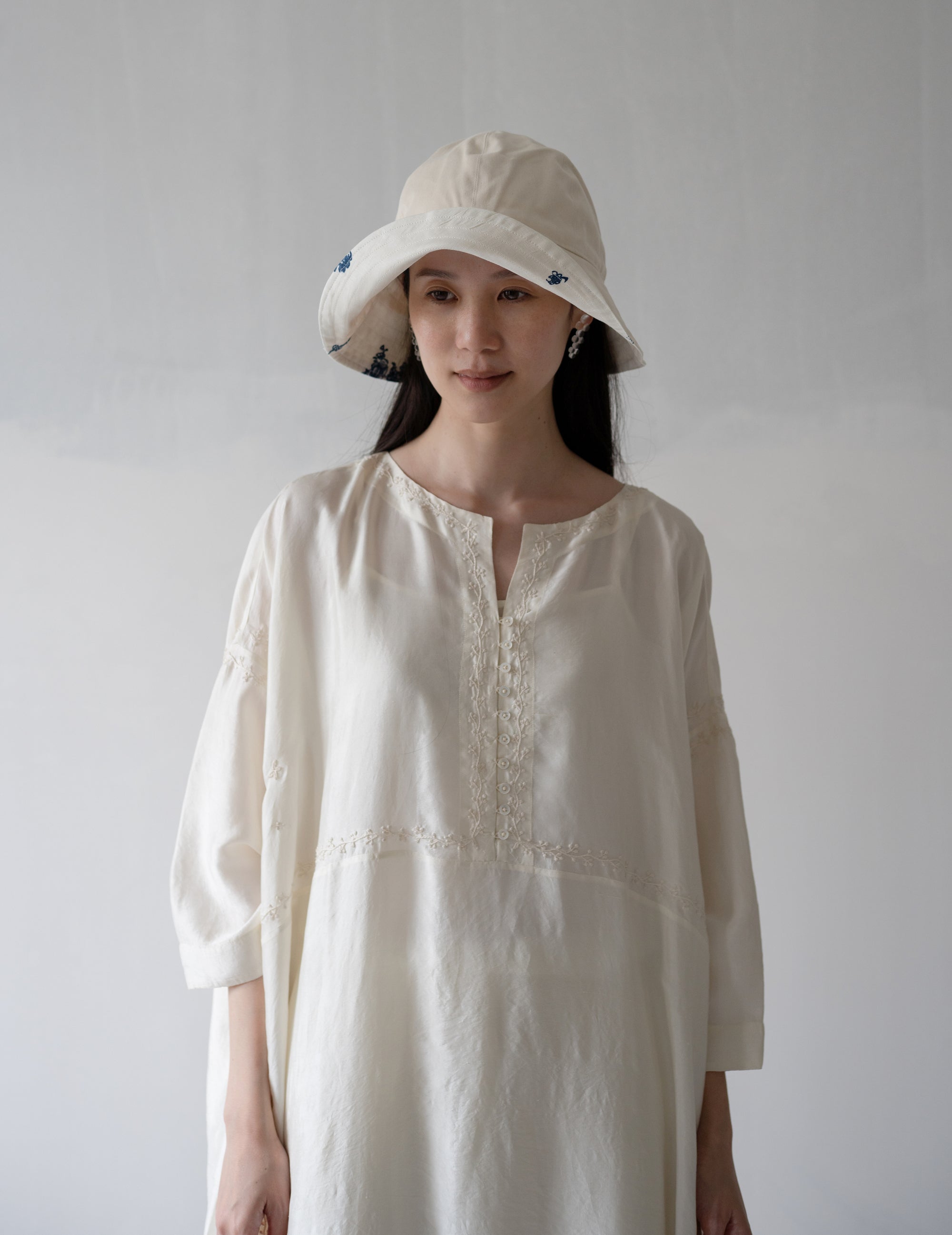 Reversible Bucket Hat・Indigo Print