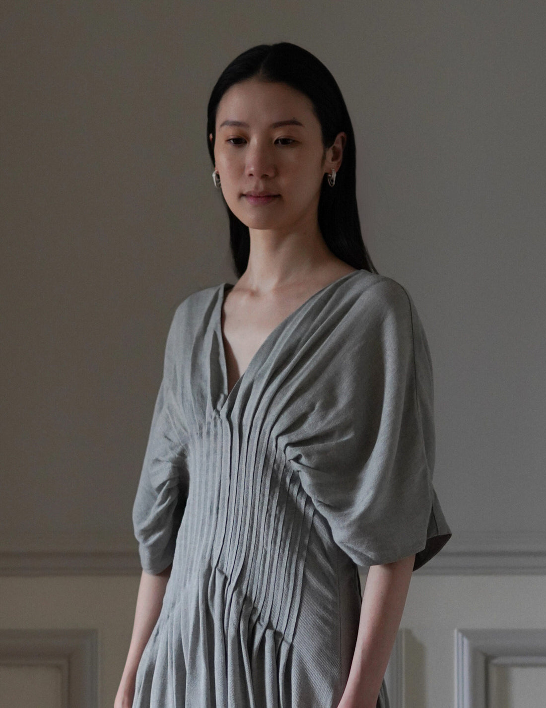 TWINKLER MINI DOUBLE 耳環・銀色