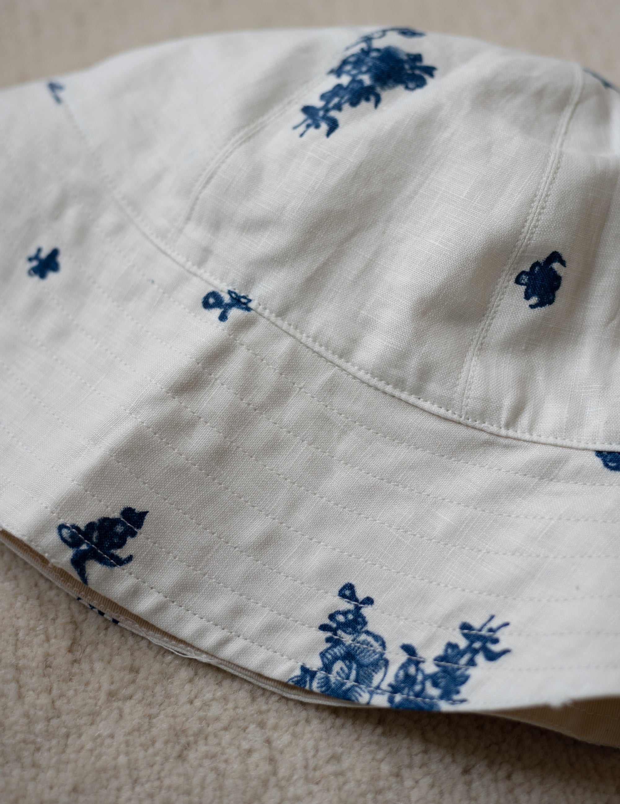 Reversible Bucket Hat・Indigo Print