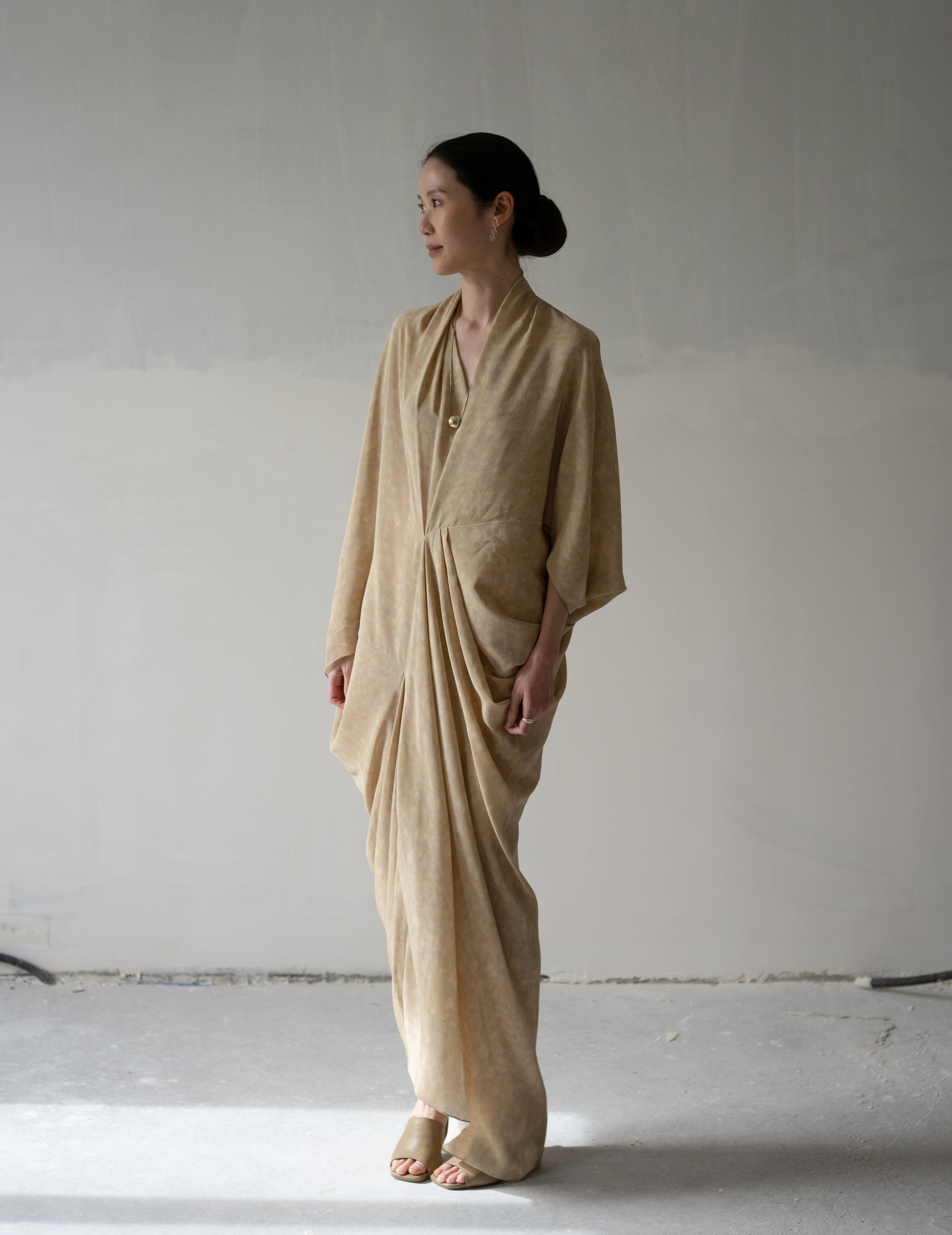 Mayu Silk Dress・Flora Print