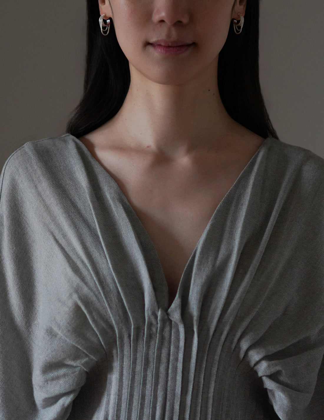 TWINKLER MINI DOUBLE 耳環・銀色