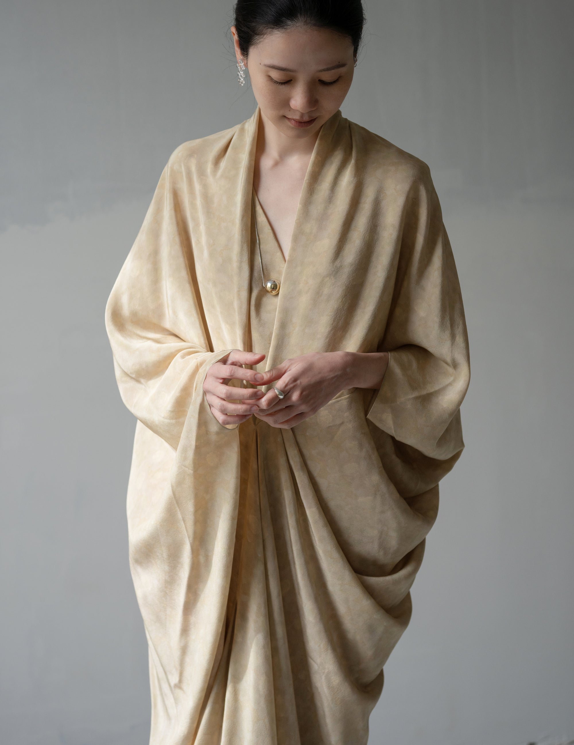 Mayu Silk Dress・Flora Print