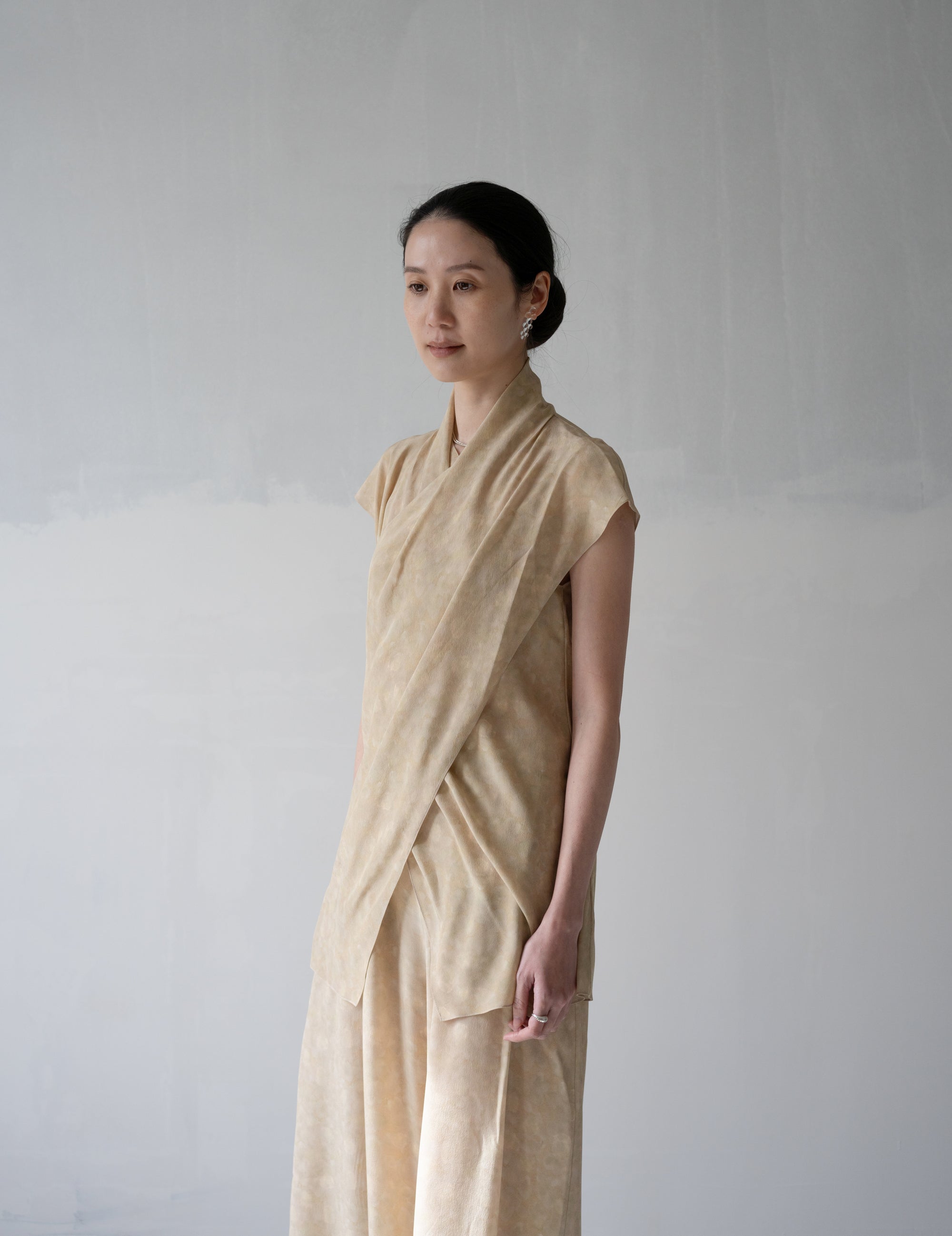 Cassiopea Silk Top・Flora Print