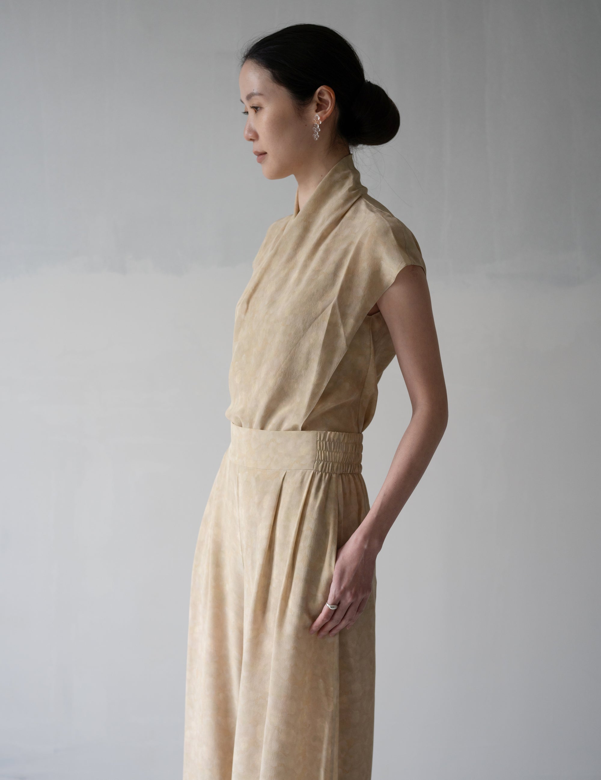 Ada Silk Pants・Flora Print