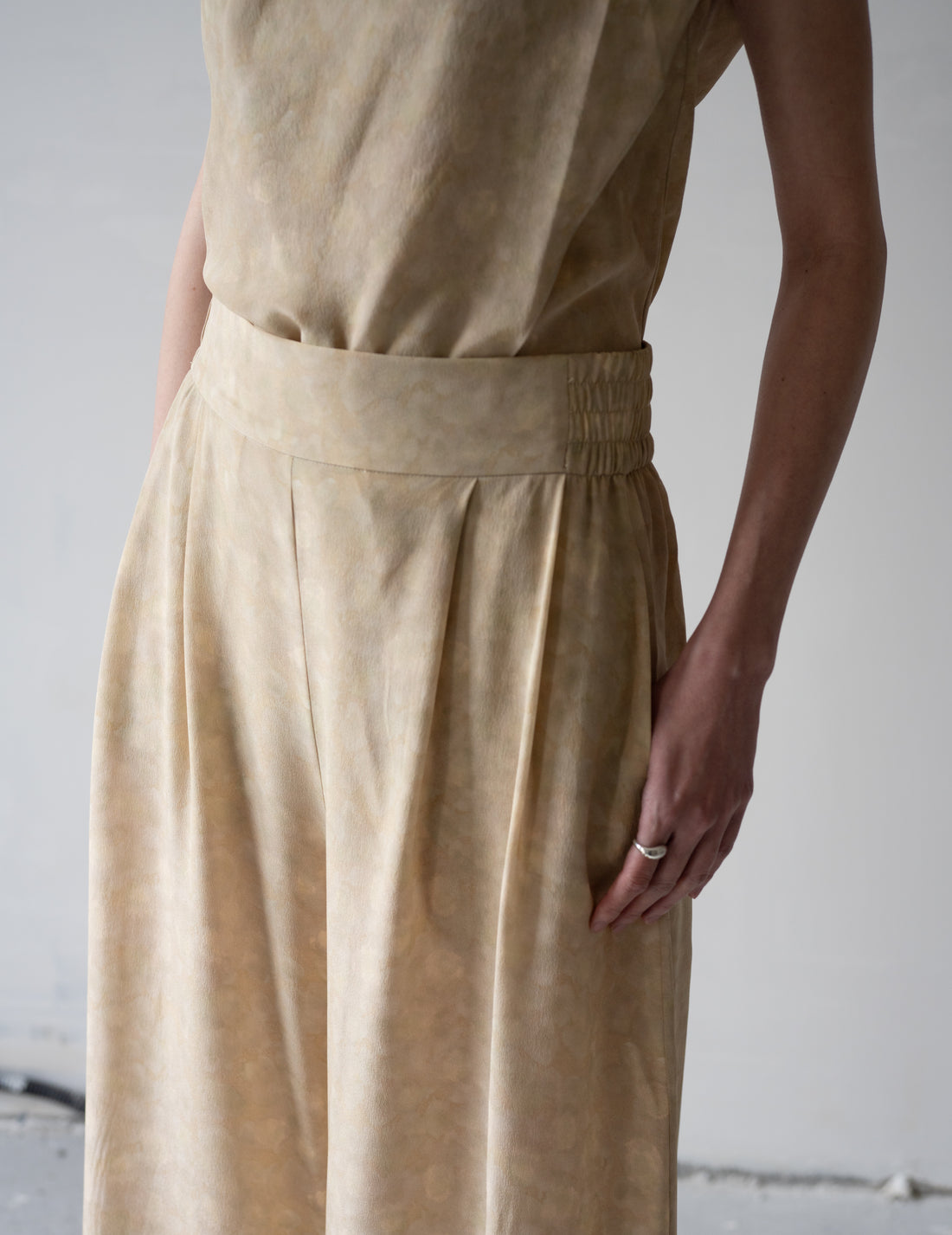 Ada Silk Pants・Flora Print