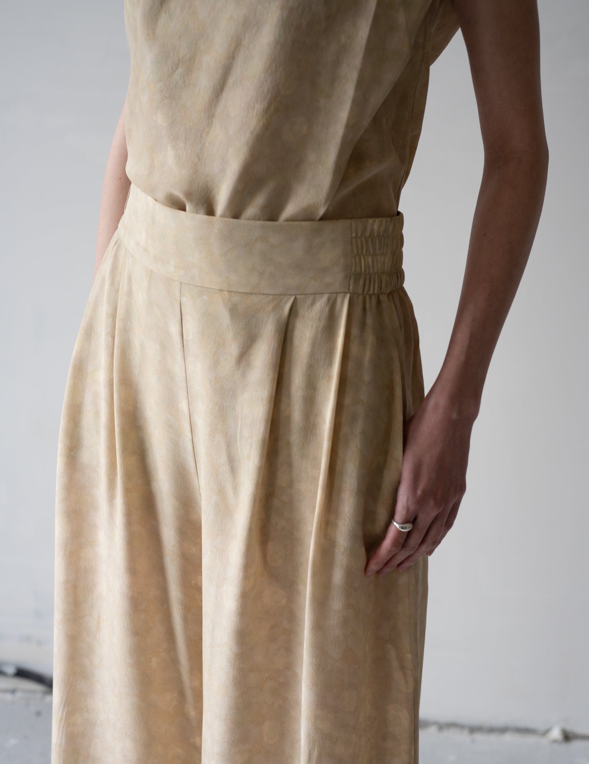 Ada Silk Pants・Flora Print