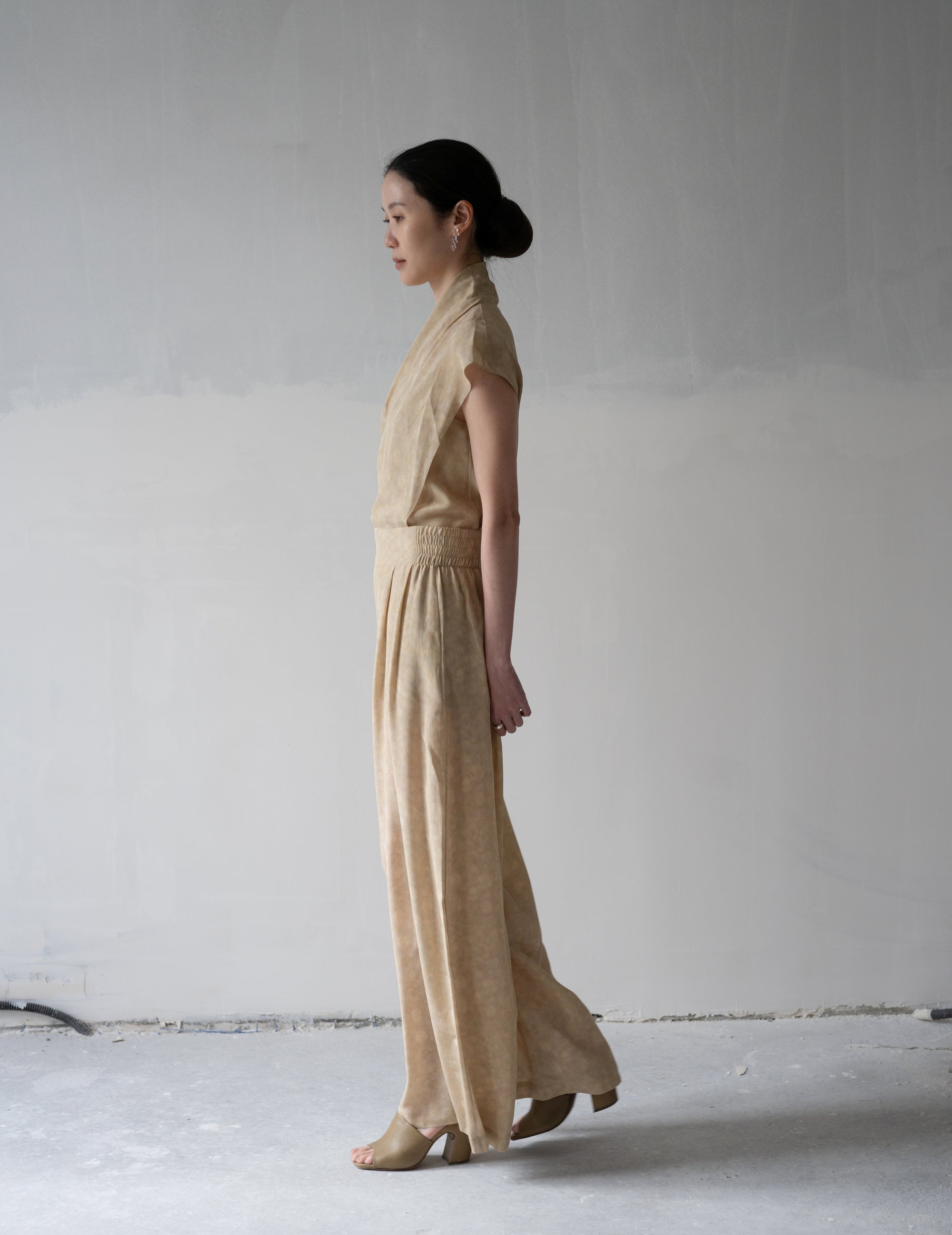 Ada Silk Pants・Flora Print