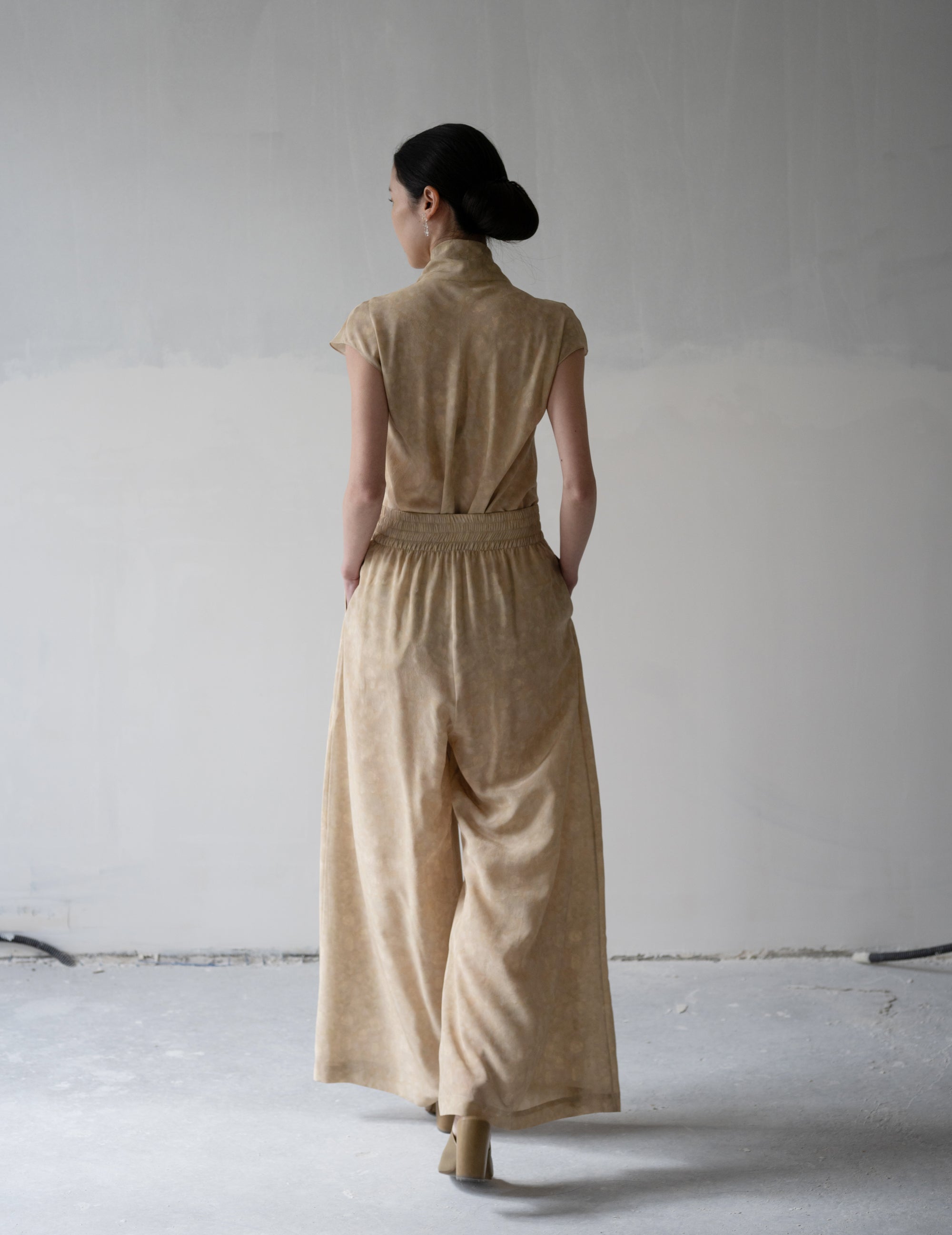 Ada Silk Pants・Flora Print