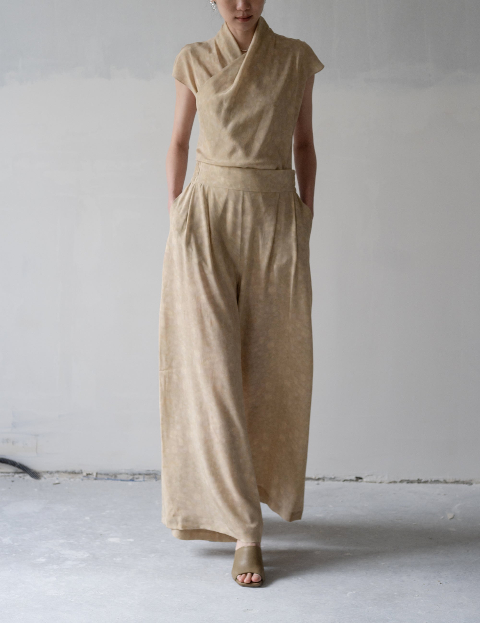 Ada Silk Pants・Flora Print